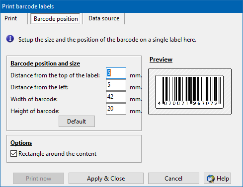 Como imprimir etiquetas de código de barras