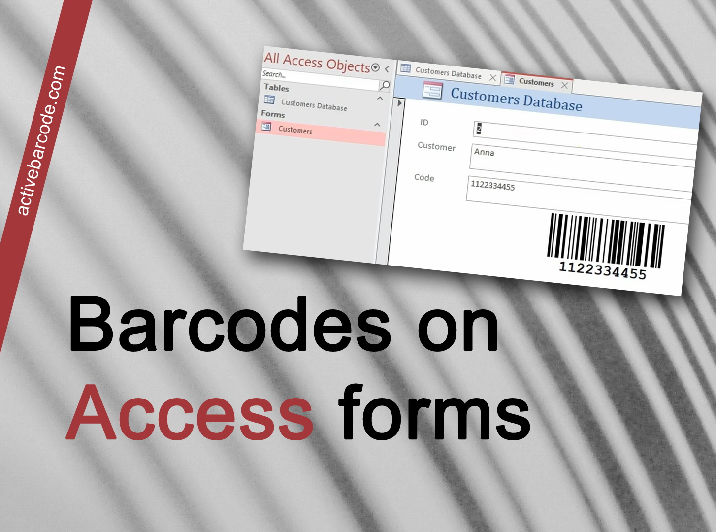 ActiveBarcode: Como adicionar códigos de barras a um formulário.