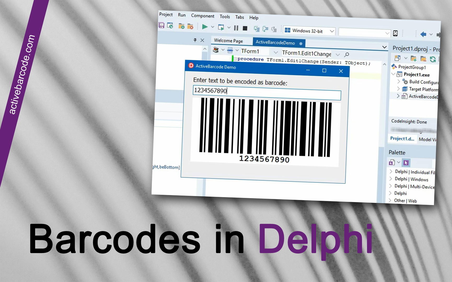 ActiveBarcode: Como usar códigos de barras no Delphi
